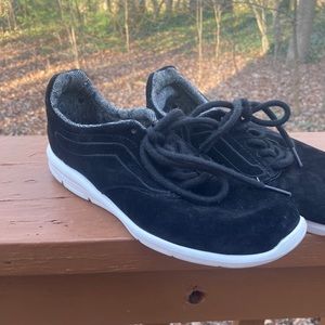 Vans black suede sneakers